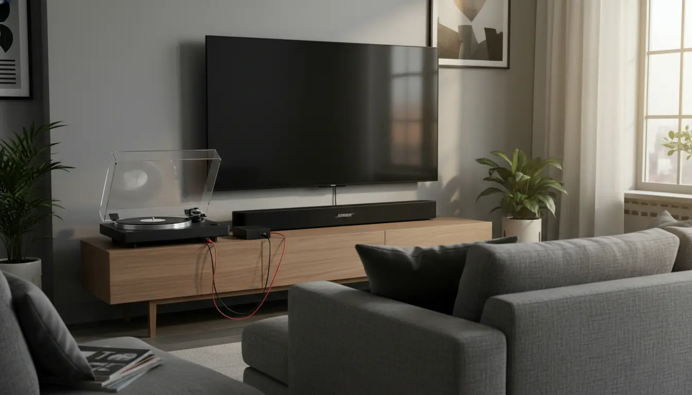 Bose Soundbar 900 Plattenspieler anschließen