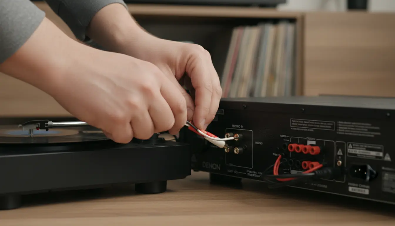 Denon AVR X2400H Plattenspieler anschließen