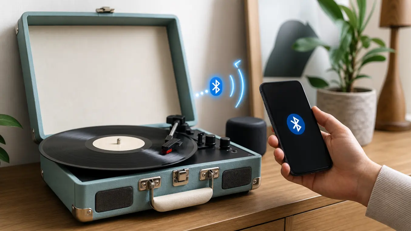 Crosley Plattenspieler Bluetooth verbinden
