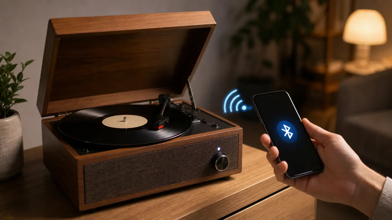 Fenton Plattenspieler Bluetooth verbinden