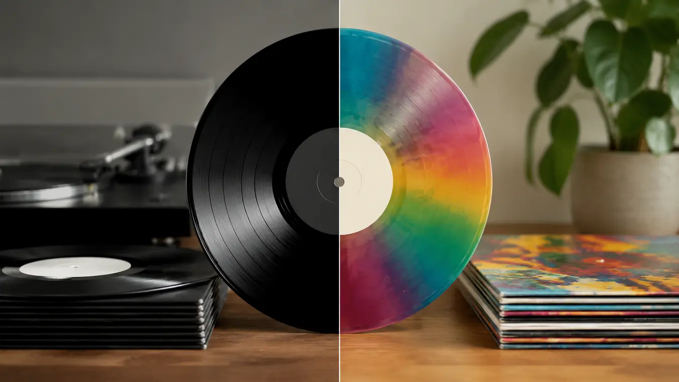 Ist schwarzes Vinyl besser als farbiges Vinyl?